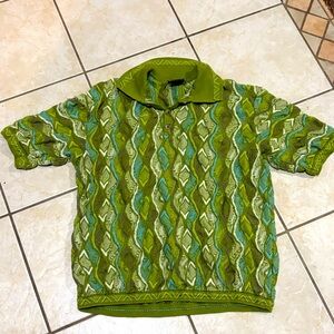 COOGI Vintage Rare Australia Sweater Men’s Size XXL Green 3D Pullover Sweater